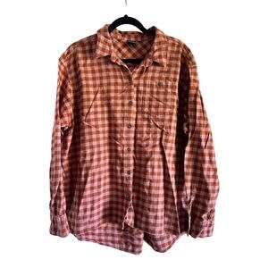 Patagonia Brown/Pink Gingham Women’s Flannel Size XL